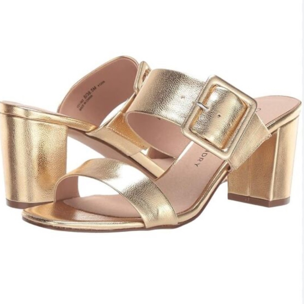 Chinese Laundry Gold Metallic Heels